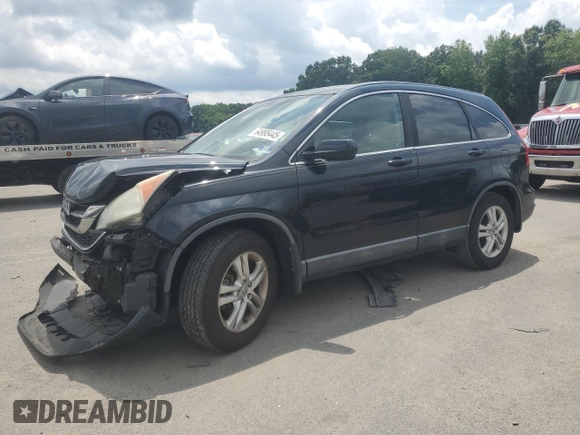 2010 Honda CR-V EX-L with VIN 5J6RE4H77AL012996, listed as a Copart auction lot 64995445 with 235,084 mi miles and Salvage title. Bid and sale history available at DreamBid. Image 1.