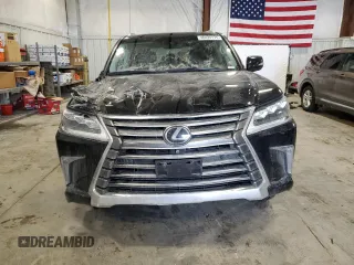 2019 Lexus LX with VIN JTJHY7AX3K4290825, listed as a Copart auction lot 46424175 with 87,011 mi miles and Salvage Title. Bid and sale history available at carsss.com. Image 5.