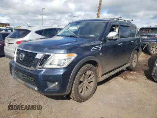 2019 Nissan Armada SL z VIN JN8AY2ND5K9085148, wystawiony jako Copart lot #82054694 z przebiegiem 112 963 mil mil oraz Czysty tytuł • Clean title. Historia ofert i sprzedaży dostępna na DreamBid. Obrazek 1.