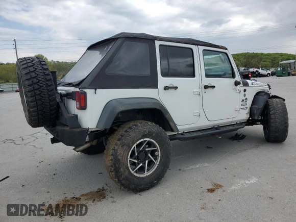 2018 Jeep Wrangler Unlimited Sport with VIN 1C4BJWDG8JL883524, listed as a Copart auction lot 52830295 with 63,659 mi miles and Salvage Title. Bid and sale history available at DreamBid. Image 3.