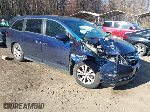 2017 Honda Odyssey SE with VIN 5FNRL5H31HB016523, listed as a IAAI auction lot 40998811 with 62,690 mi miles and . Bid and sale history available at carsss.com. Image 1.