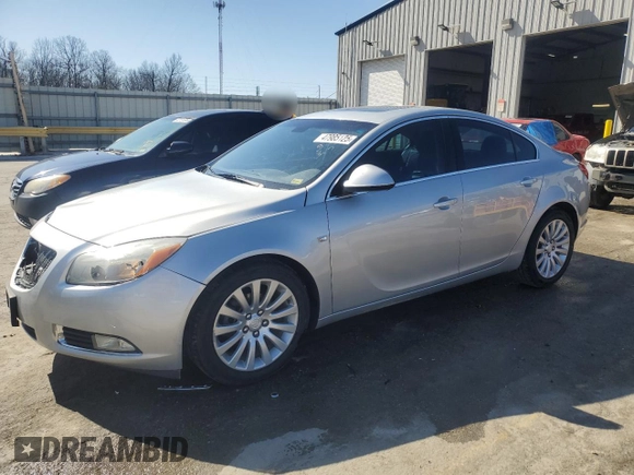 2011 Buick Regal CXL RL4 with VIN 2G4GS5EC2B9177548, listed as a Copart auction lot 47985125 with 170,443 mi miles and Salvage title. Bid and sale history available at DreamBid. Image 1.