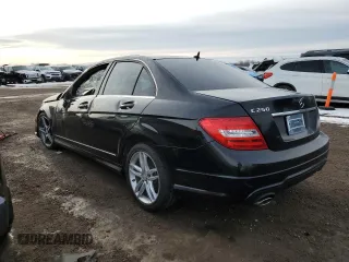 2014 Mercedes-Benz C 250 Sport with VIN WDDGF4HB0EG243970, listed as a Copart auction lot 46262115 with 103,734 mi miles and Salvage title. Bid and sale history available at DreamBid. Image 2.