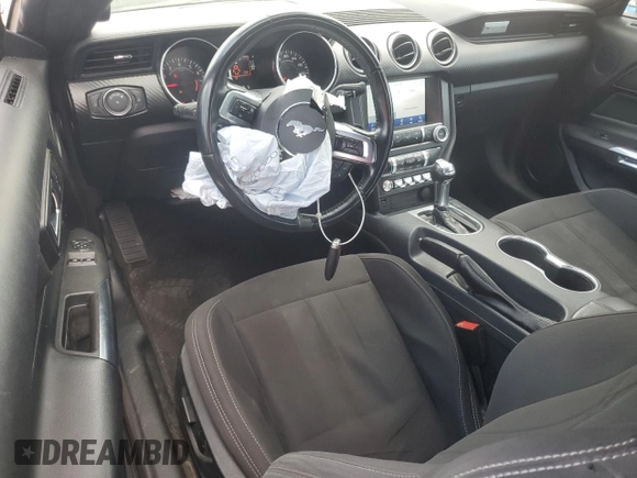 2021 Ford Mustang EcoBoost with VIN 1FA6P8TH2M5134769, listed as a Copart auction lot 58552635 with 100,030 mi miles and Salvage title. Bid and sale history available at DreamBid. Image 8.