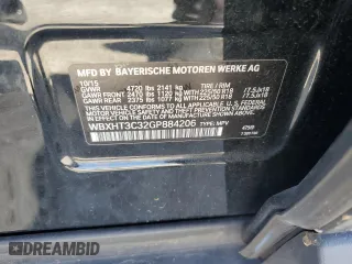 2016 BMW X1 xDrive28i with VIN WBXHT3C32GP884206, listed as a Copart auction lot 48767695 with 112,864 mi miles and Salvage Title. Bid and sale history available at carsss.com. Image 15.