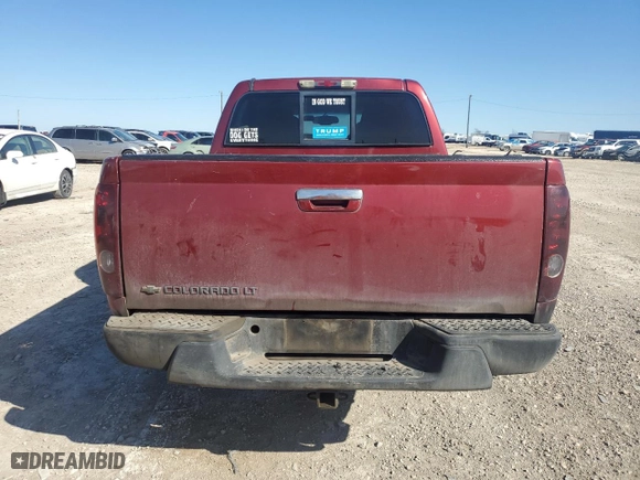 2010 Chevrolet Colorado LT w/1LT with VIN 1GCJTCDE1A8142816, listed as a Copart auction lot 48295635 with 215,593 mi miles and Salvage Title. Bid and sale history available at carsss.com. Image 6.