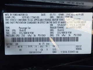 2015 Ford Focus ST with VIN 1FADP3L96FL221639, listed as a IAAI auction lot 41342369 with 110,267 mi miles. Bid and sale history available at carsss.com. Image 9.