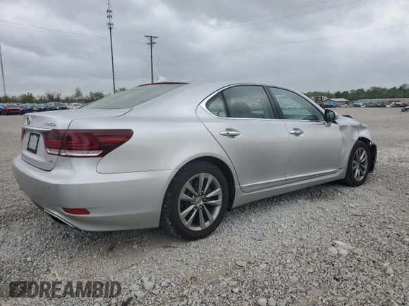 2014 Lexus LS 460 with VIN JTHCL5EFXE5022496, listed as a Copart auction lot 53890885 with 137,226 mi miles and Salvage title. Bid and sale history available at DreamBid. Image 3.