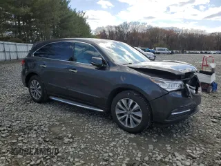 2015 Acura MDX Tech Pkg with VIN 5FRYD4H47FB008644, listed as a Copart auction lot 52514695 with 116,291 mi miles and Salvage Title. Bid and sale history available at carsss.com. Image 4.