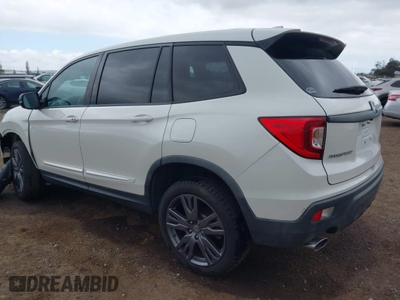 2019 Honda Passport EX-L with VIN 5FNYF7H57KB002844, listed as a IAAI auction lot 42195170 with 43,327 mi miles and . Bid and sale history available at DreamBid. Image 3.