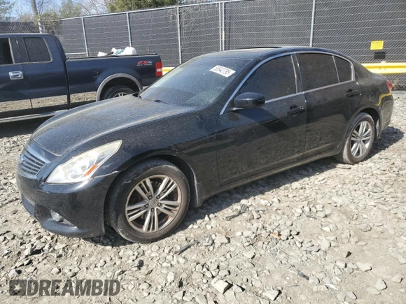 2013 Infiniti G37 x with VIN JN1CV6AR2DM757028, listed as a Copart auction lot 50942795 with 168,115 mi miles and Salvage Title. Bid and sale history available at DreamBid. Image 1.