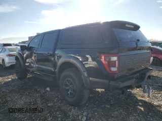 2022 Ford F-150 Raptor with VIN 1FTFW1RG5NFC08605, listed as a Copart auction lot 46548345 with 104,641 mi miles and Salvage Title. Bid and sale history available at carsss.com. Image 2.
