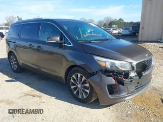2016 Kia Sedona EX with VIN KNDMC5C11G6184513, listed as a IAAI auction lot 41488816 with 184,476 mi miles. Bid and sale history available at carsss.com. Image 1.