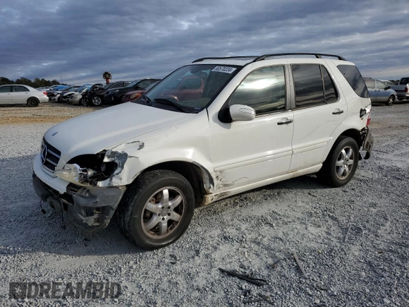 2002 Mercedes-Benz M-Class with VIN 4JGAB75EX2A365564, listed as a Copart auction lot 80570224 with 160,193 mi miles and Salvage Title. Bid and sale history available at carsss.com. Image 1.