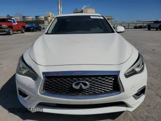 2019 Infiniti Q50 Luxe with VIN JN1EV7ARXKM558286, listed as a Copart auction lot 47453495 with 95,086 mi miles and Salvage Title. Bid and sale history available at carsss.com. Image 5.