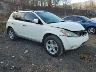 2004 Nissan Murano SL with VIN JN8AZ08W04W328125, listed as a Copart auction lot 85120444 with 114,147 mi miles and Salvage Title. Bid and sale history available at carsss.com. Image 4.