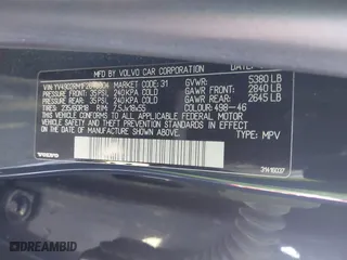 2015 Volvo XC60 T6 Platinum with VIN YV4902RM1F2648904, listed as a IAAI auction lot 40987622 with 80,745 mi miles. Bid and sale history available at carsss.com. Image 9.