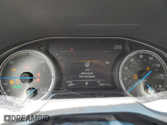 2023 Toyota Venza LE z VIN JTEAAAAH2PJ124184, wystawiony jako Copart lot #57526195 z przebiegiem 26 651 mil mil oraz Szkoda całkowita • Salvage title. Historia ofert i sprzedaży dostępna na DreamBid. Obrazek 9.