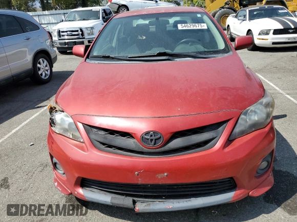 2012 Toyota Corolla L with VIN 2T1BU4EEXCC807063, listed as a Copart auction lot 54629675 with 0 mi miles and Clean Title. Bid and sale history available at carsss.com. Image 5.
