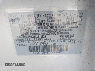 2020 Nissan Kicks S с VIN 3N1CP5BV5LL518629, выставлен на аукционе IAAI как лот 42003304 с пробегом 64 780 миль миль и . История ставок и продаж доступна на DreamBid. Изображение 9.