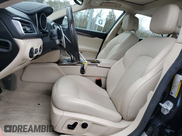 2019 Maserati Ghibli S Q4 GranLusso with VIN ZAM57YTL0K1323950, listed as a Copart auction lot 48691464 with 62,696 mi miles. Bid and sale history available at carsss.com. Image 7.