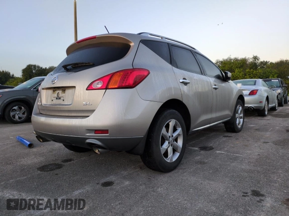 2009 Nissan Murano SL with VIN JN8AZ18U09W103215, listed as a Copart auction lot 74713684 with 0 mi miles and Salvage Title. Bid and sale history available at carsss.com. Image 3.