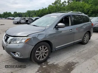 2015 Nissan Pathfinder Platinum with VIN 5N1AR2MM8FC695270, listed as a Copart auction lot 62685795 with 111,998 mi miles and Salvage title. Bid and sale history available at DreamBid. Image 1.
