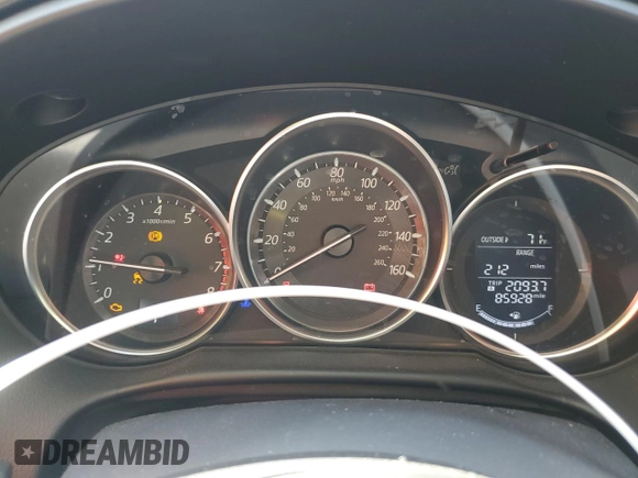 2016 Mazda CX-5 Sport with VIN JM3KE4BY4G0805179, listed as a Copart auction lot 52412745 with 85,928 mi miles and Salvage Title. Bid and sale history available at carsss.com. Image 9.