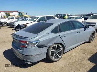 2022 Honda Accord Sport SE with VIN 1HGCV1F49NA114533, listed as a IAAI auction lot 41762430 with 38,566 mi miles and . Bid and sale history available at carsss.com. Image 4.