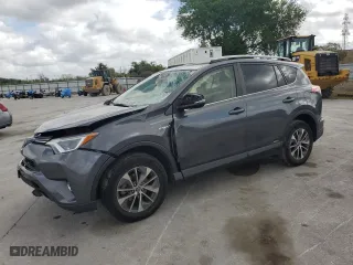 2018 Toyota RAV4 Hybrid LE Plus with VIN JTMRJREV9JD239456, listed as a Copart auction lot 47794485 with 128,136 mi miles and Salvage Title. Bid and sale history available at carsss.com. Image 1.