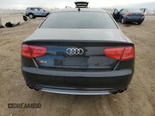 2014 Audi S8 with VIN WAUD2AFDXEN005340, listed as a Copart auction lot 77447534 with 87,222 mi miles and Salvage Title. Bid and sale history available at carsss.com. Image 6.