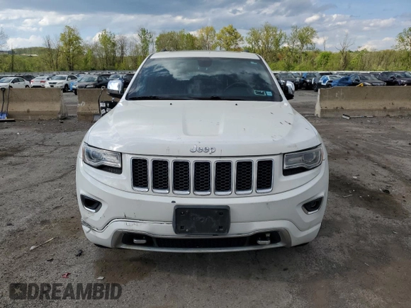 2014 Jeep Grand Cherokee Overland with VIN 1C4RJFCG6EC139930, listed as a Copart auction lot 55737505 with 110,029 mi miles and Clean Title. Bid and sale history available at DreamBid. Image 5.