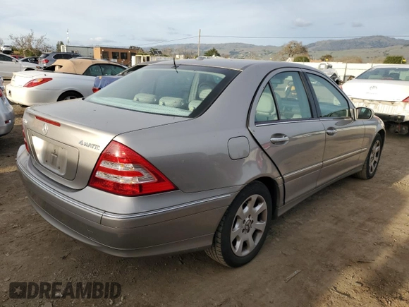 2006 Mercedes-Benz C 280 Luxury with VIN WDBRF92H56F793197, listed as a Copart auction lot 45790785 with 130,791 mi miles and Clean Title. Bid and sale history available at DreamBid. Image 3.