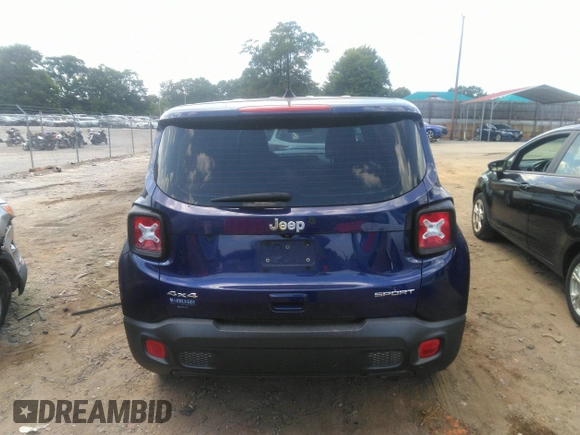 2018 Jeep Renegade Sport with VIN ZACCJBABXJPH94359, listed as a IAAI auction lot 42573664 with 140,985 mi miles and . Bid and sale history available at DreamBid. Image 16.