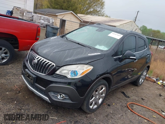 2014 Buick Encore Convenience with VIN KL4CJBSB7EB612674, listed as a IAAI auction lot 41927819 with 82,967 mi miles and . Bid and sale history available at carsss.com. Image 2.