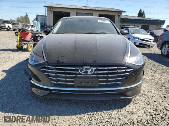 2022 Hyundai Sonata Hybrid Blue with VIN KMHL24JJ9NA052455, listed as a Copart auction lot 61164194 with 31,272 mi miles and Salvage Title. Bid and sale history available at carsss.com. Image 5.