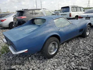 1968 Chevrolet Corvette with VIN 194378S428210, listed as a Copart auction lot 62001465 with 31,987 mi miles and Clean title. Bid and sale history available at DreamBid. Image 3.