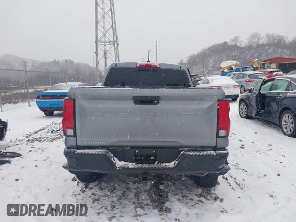 2023 Chevrolet Colorado 4WD Trail Boss with VIN 1GCPTEEK5P1251260, listed as a IAAI auction lot 41246330 with 21,404 mi miles. Bid and sale history available at carsss.com. Image 17.