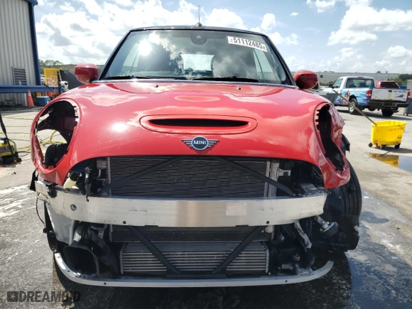 2024 MINI Convertible Cooper S with VIN WMW43DL09R3S05983, listed as a Copart auction lot 51112485 with 22,698 mi miles and Salvage Title. Bid and sale history available at carsss.com. Image 5.