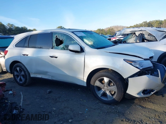 2016 Acura MDX with VIN 5FRYD3H23GB015536, listed as a IAAI auction lot 41424741 with 88,464 mi miles. Bid and sale history available at carsss.com. Image 13.