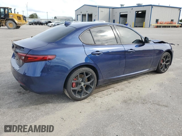 2020 Alfa Romeo Giulia Ti with VIN ZARFANBN5L7634712, listed as a Copart auction lot 73278784 with 0 mi miles and Salvage Title. Bid and sale history available at carsss.com. Image 3.