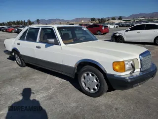 1986 Mercedes-Benz 560 with VIN WDBCA39D6GA238259, listed as a Copart auction lot 89204495 with 106,746 mi miles and Salvage Title. Bid and sale history available at DreamBid. Image 4.