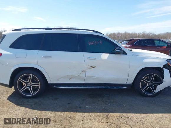 2021 Mercedes-Benz GLS 580 with VIN 4JGFF8GE9MA566937, listed as a IAAI auction lot 41823174 with 61,404 mi miles and . Bid and sale history available at DreamBid. Image 13.