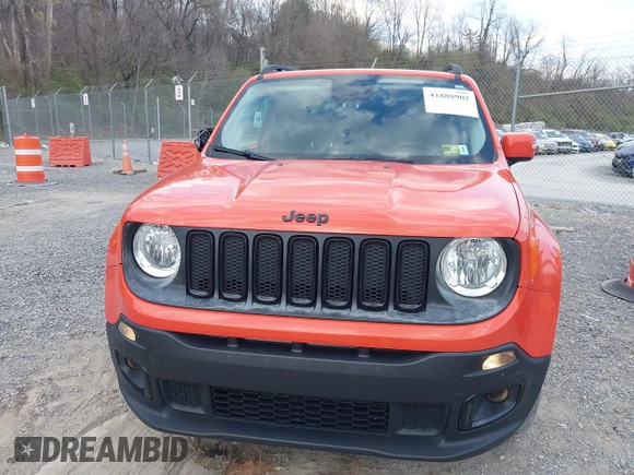 2017 Jeep Renegade Latitude with VIN ZACCJBBBXHPE65153, listed as a IAAI auction lot 41888902 with 97,221 mi miles. Bid and sale history available at carsss.com. Image 12.