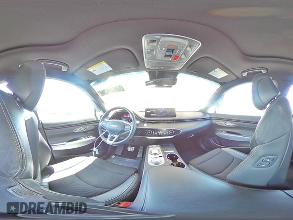 2023 Genesis GV70 2.5T with VIN KMUMADTB6PU096459, listed as a Copart auction lot 60824135 with 29,743 mi miles and Salvage title. Bid and sale history available at DreamBid. Image 16.