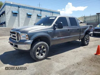 2006 Ford F-250 XL with VIN 1FTSW21P96EA53905, listed as a Copart auction lot 61362685 with 184,060 mi miles and Salvage title. Bid and sale history available at DreamBid. Image 1.