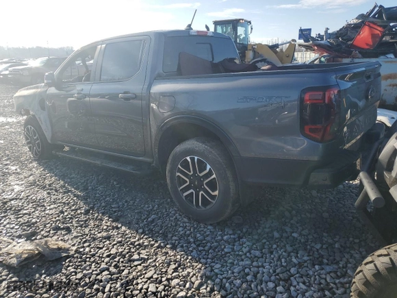 2024 Ford Ranger LARIAT with VIN 1FTER4KH6RLE19357, listed as a Copart auction lot 84761804 with 0 mi miles and Salvage Title. Bid and sale history available at carsss.com. Image 2.