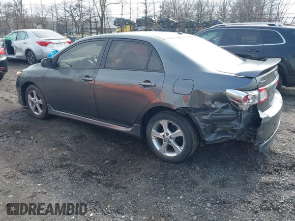 2011 Toyota Corolla L with VIN 2T1BU4EE4BC581004, listed as a IAAI auction lot 41846956 with 156,363 mi miles. Bid and sale history available at carsss.com. Image 3.