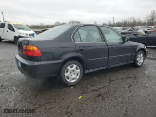 1999 Honda Civic EX with VIN 2HGEJ8644XH541829, listed as a Copart auction lot 45734025 with 129,960 mi miles and Salvage Title. Bid and sale history available at carsss.com. Image 3.