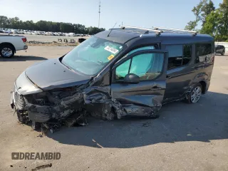 2021 Ford Transit Connect XLT with VIN NM0GS9F27M1504144, listed as a Copart auction lot 70214034 with 45,827 mi miles and Salvage title. Bid and sale history available at DreamBid. Image 1.